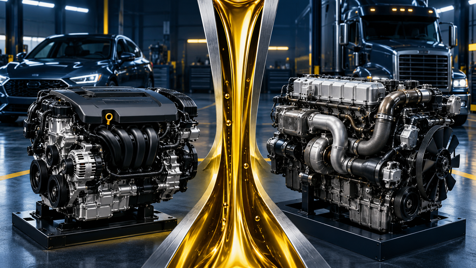 Gasoline engine and diesel engine comparison for choosing the correct motor oil